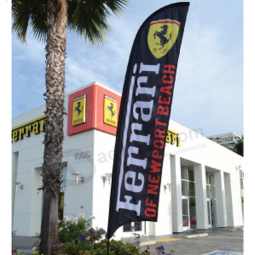 gedruckte Werbung für Ferrari Polyester Swooper Flagge