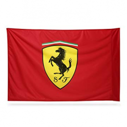 impressão personalizada 3x5ft poliéster ferrari flag banner