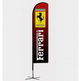 benutzerdefinierte Logo fliegenden Ferrari Swooper Flagge mit Aluminiumstange