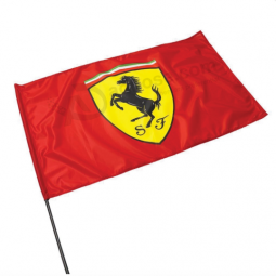 factory promotional ferrari hand waving flag for sale