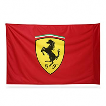 aangepaste afdrukken polyester ferrari logo reclamebanner