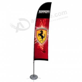 рекламные изготовленные на заказ флаги Ferrari Swooper