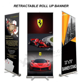 Fabrik benutzerdefinierte Roll Up Ferrari Werbung Stand Banner