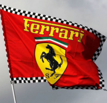 ветер полет на заказ флаги Ferrari Ferrari логотип полюс знаки