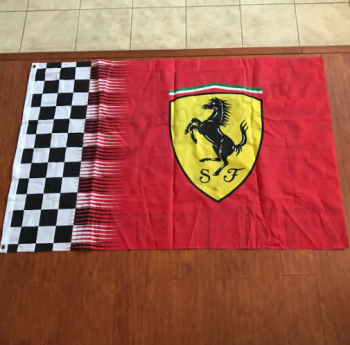пользовательские полиэфирная ткань Ferrari рекламный баннер