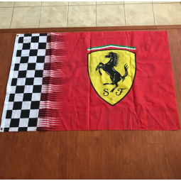 benutzerdefinierte Polyester Stoff Ferrari Werbebanner