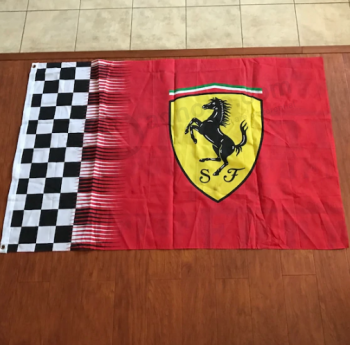 benutzerdefinierte Polyester Stoff Ferrari Werbebanner