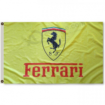 печать на заказ полиэстер логотип Ferrari рекламный баннер