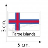 フェロー諸島の旗一時的な入れ墨ステッカーボディタトゥー
