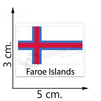 färöer flagge temporäre tätowierungen aufkleber körper tätowierung