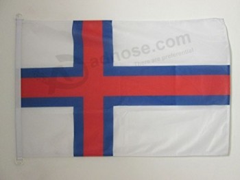 フェロー諸島の航海旗18 '' x 12 ''-デンマーク-フェロー諸島の旗30 x 45 cm-ボート用バナー12x18インチ