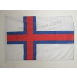 法罗群岛航海旗帜18''x 12''-丹麦-法罗群岛旗帜30 x 45厘米-横幅12x18在船上