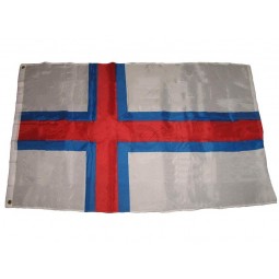Färöer Super Polyester Nylon Flagge 3'x5 'Haus Banner 90cm x 150cm Ösen doppelt genäht Premium Qualität Indoor Outdoor Stangen Wimpel