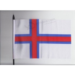 bandera de mano mediana islas faroe 23cm x 15cm