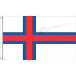 덴마크 파로에 군도 플래그 5'x3 '(150cm x 90cm)-짠 폴리 에스테르