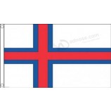 Dinamarca bandera de las islas faroe 5'x3 '(150cm x 90cm) - poliéster tejido