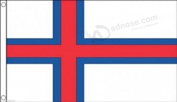 denmark faroe islands flag 5'x3' (150cm x 90cm) - woven polyester