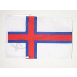 法罗群岛旗帜2'x 3'用于户外-丹麦-法罗群岛旗帜90 x 60厘米-横幅2x3英尺的针织聚酯带圈