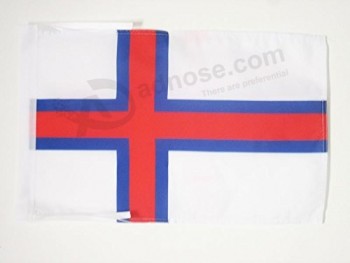 Bandeira das Ilhas Faroe cabos de 18 '' x 12 '' - dinamarca - pequenas bandeiras faroese 30 x 45cm - banner 18x12 pol