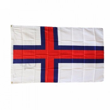 полиэстер цифровая печать флаг Фарерских островов 3x5
