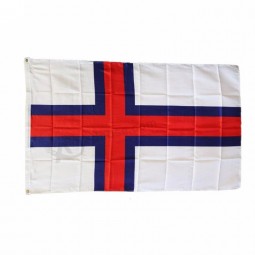 Polyester digital print the Faroe Islands flag 3x5
