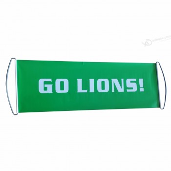 Advertising Cheering Hand Rolling Flag And Fan Scrolling Banner