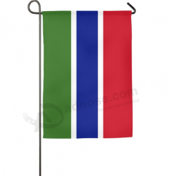 Polyester dekorative Gambia National Garten Flagge