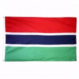 감비아의 폴리 에스터 직물 국기