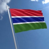 bandeira nacional de gâmbia bandeira de bandeira do país de gâmbia