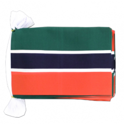 dekorative Gambia National String Flag Bunting Banner