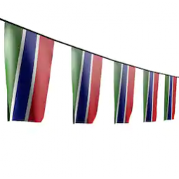 gambia country bunting flag banner zum feiern