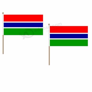 festival events celebration gambia stick flags banners