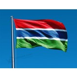 venda por atacado tamanho padrão bandeira nacional da gâmbia africana