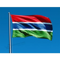 bandiera nazionale della Gambia africana di dimensioni standard all'ingrosso