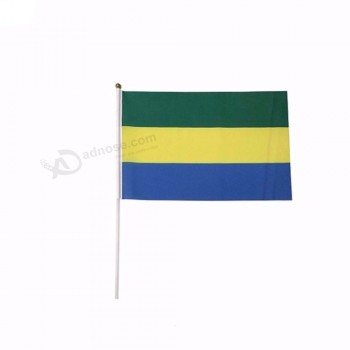 High Quality Gabon Hand Waving Flag Hand Held Flag Pole Holder