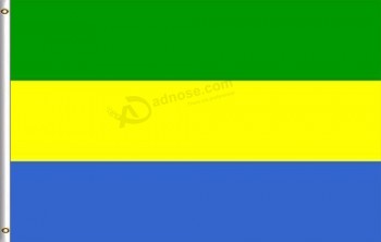 Bandera personalizada de 3x5 pies de Gabón con alta calidad