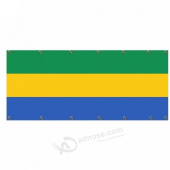 high quality digital printing gabon mesh flag for sale