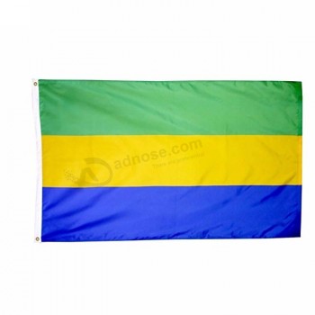 2019 hochwertige Hersteller benutzerdefinierte 5 * 3 FT Gabun Polyester Flagge