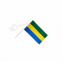 barato bandeira de ondulação da mão interna do gabão 15-20cm para o evento