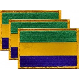 Packung mit 3 Länderflaggen-Aufnähern, 3,50 