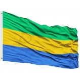 gabon country flag 3x5 ft printed polyester Fly gabon national flag banner with brass grommets