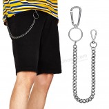 Chaveiro de metal longo de aço inoxidável de 38cm