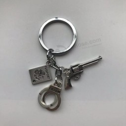 Polizei Karte Schlüsselbund Handschellen Schlüsselanhänger Pistole Schlüsselbund