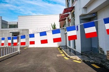 ミニフランス文字列旗フランス旗布バナー