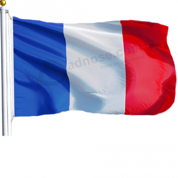 Alta calidad 3x5ft poliéster Francia bandera del país francés
