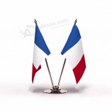 punto de poliéster francia bandera de mesa al por mayor