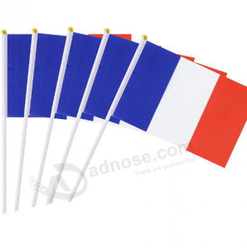 Copa del mundo francés banderas de mano banderas nacionales de Francia