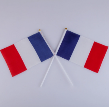 Promotional France Hand Flag For Election Cheer