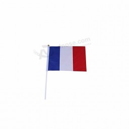 factory advertising france handheld flags For event