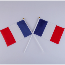 knitted polyester good standard france hand flag